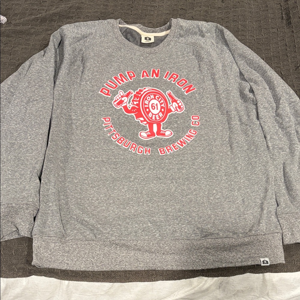 Iron City Beer Co Gray Men's Sweatshirt